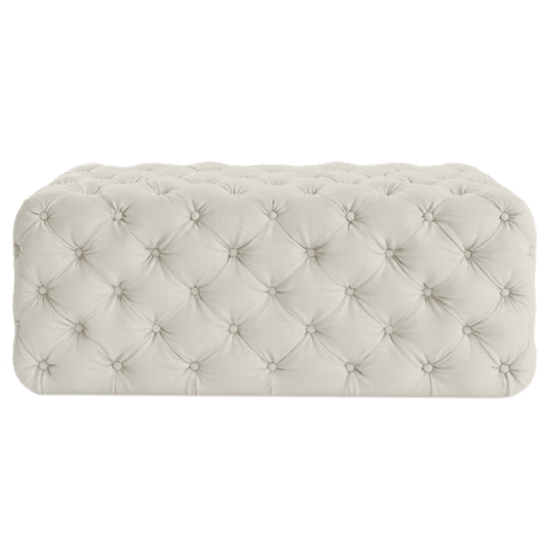 Оттоманка Capitone Rectangular Ottoman ivory ( слоновая кость ) Оттоманка Capitone Rectangular Ottoman ivory ( слоновая кость ) в Липецке | Loft Concept