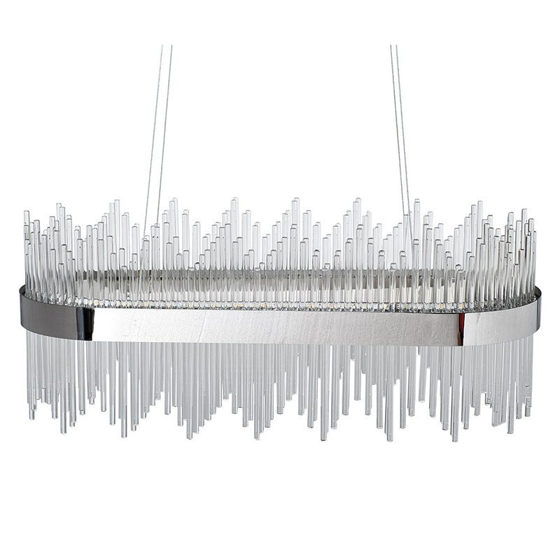 Люстра Nembus Chandelier 80 chrome Хром Прозрачный Люстра Nembus Chandelier 80 chrome Хром Прозрачный в Липецке | Loft Concept