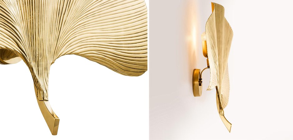 Бра Eichholtz Wall Lamp Las Palmas Gold 110468 Бра Eichholtz Wall Lamp Las Palmas Gold 110468 - Loft-Concept в Липецке
