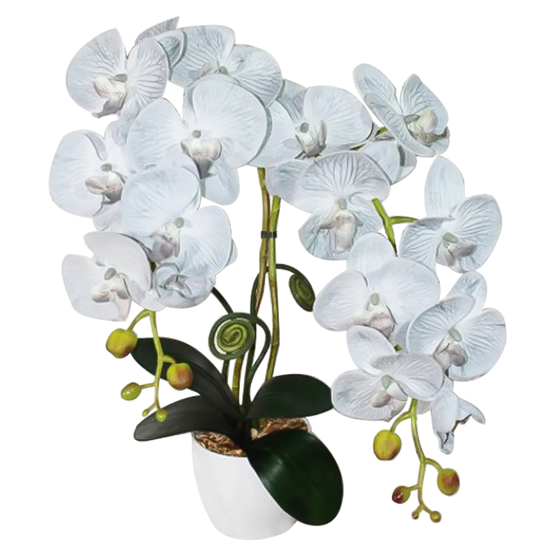 Декоративный искусственный цветок Orchid gray Декоративный искусственный цветок Orchid gray в Липецке | Loft Concept