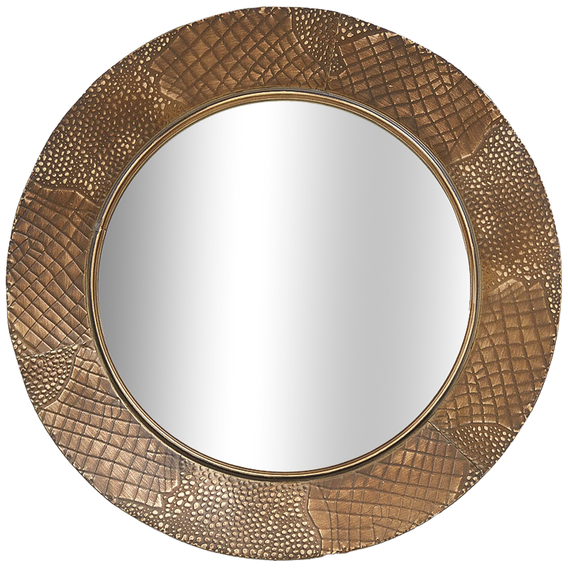 Круглое зеркало Rafferty Round Brass Mirror Латунь Зеркало Круглое зеркало Rafferty Round Brass Mirror Латунь Зеркало в Липецке | Loft Concept