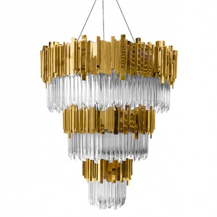 Люстра Luxxu by Covet Lounge EMPIRE Suspension 65 Глянцевое золото Прозрачное Стекло Люстра Luxxu by Covet Lounge EMPIRE Suspension 65 Глянцевое золото Прозрачное Стекло в Липецке | Loft Concept