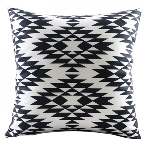 Декоративная подушка Black and White Pattern Черно-белый Декоративная подушка Black and White Pattern Черно-белый в Липецке | Loft Concept