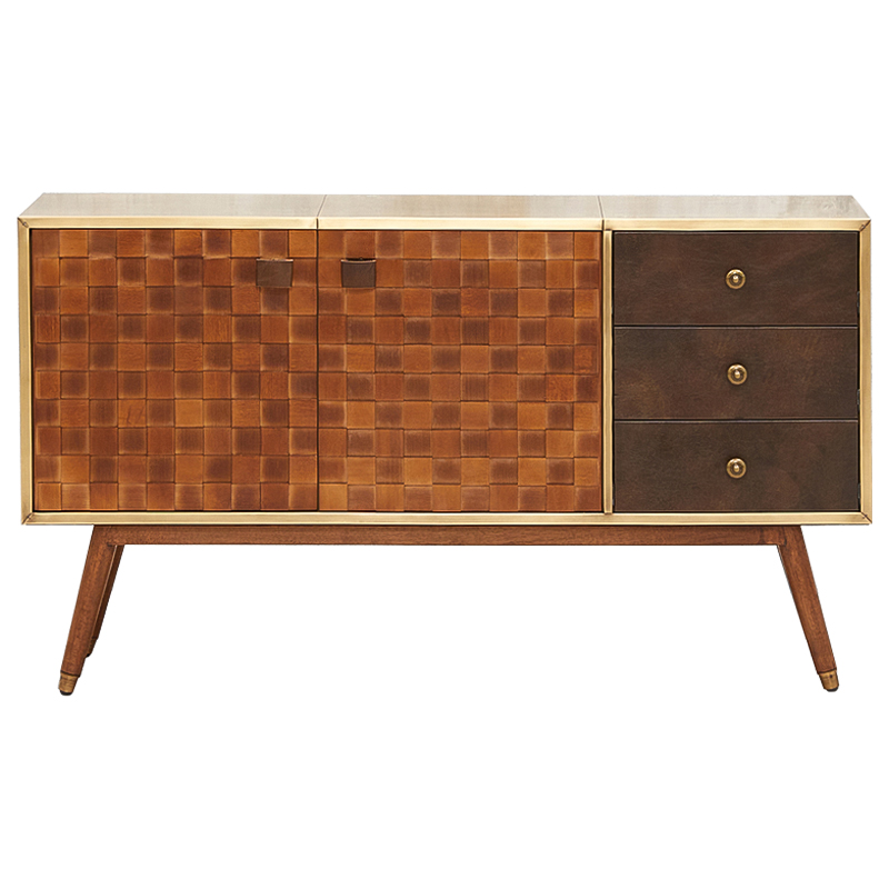 Комод Lanzo Chest of Drawers Коричневый Латунь Комод Lanzo Chest of Drawers Коричневый Латунь в Липецке | Loft Concept