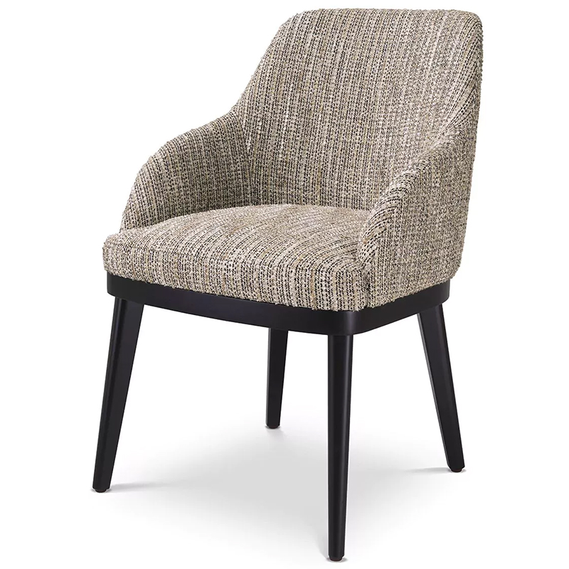 Стул Eichholtz Dining Chair Costa Mademoiselle Beige Бежевый Черный Стул Eichholtz Dining Chair Costa Mademoiselle Beige Бежевый Черный в Липецке | Loft Concept