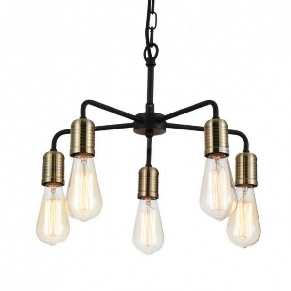 Люстра Bulb Netsch Pendant 5 Черный Люстра Bulb Netsch Pendant 5 Черный в Липецке | Loft Concept
