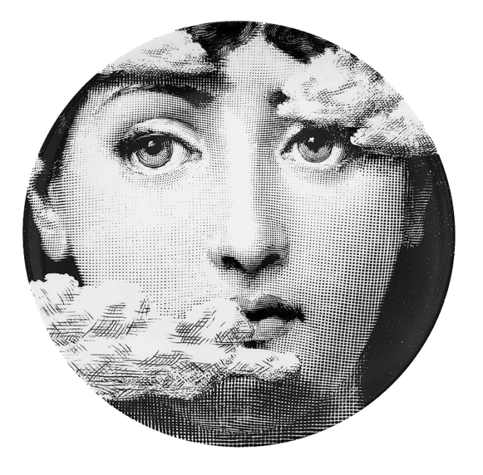 Декоративная тарелка Fornasetti 139 Черный Декоративная тарелка Fornasetti 139 Черный в Липецке | Loft Concept