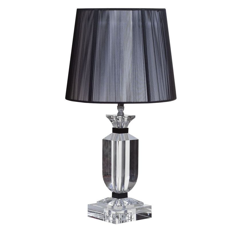 Настольная лампа Crystal Base Table Lamp Черный Настольная лампа Crystal Base Table Lamp Черный в Липецке | Loft Concept