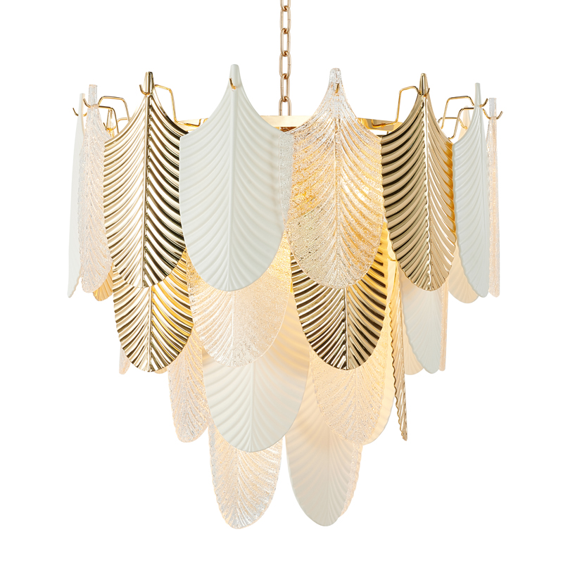 Люстра Abelia Chandelier 62 Золотой Белый Прозрачный Люстра Abelia Chandelier 62 Золотой Белый Прозрачный в Липецке | Loft Concept