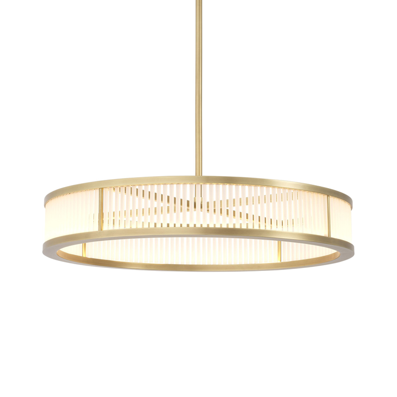 Люстра Eichholtz Chandelier Thibaud S Brass Латунь Античная полированная Белое матовое стекло Люстра Eichholtz Chandelier Thibaud S Brass Латунь Античная полированная Белое матовое стекло в Липецке | Loft Concept