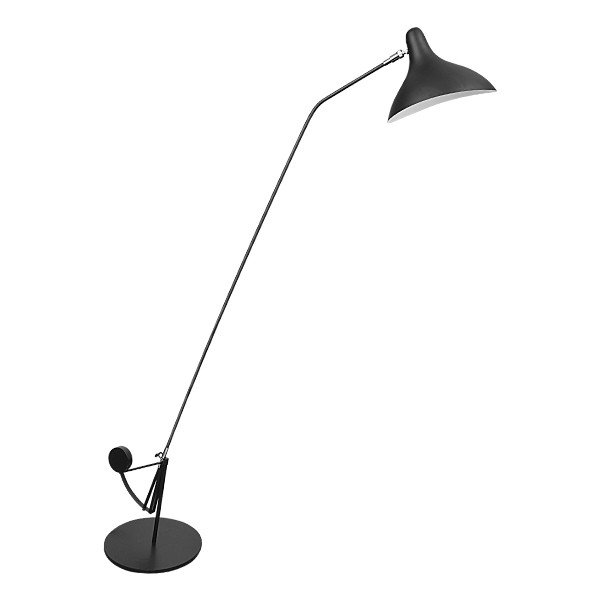 Торшер Lampara Floor Lamp Черный Хром Белый Торшер Lampara Floor Lamp Черный Хром Белый в Липецке | Loft Concept