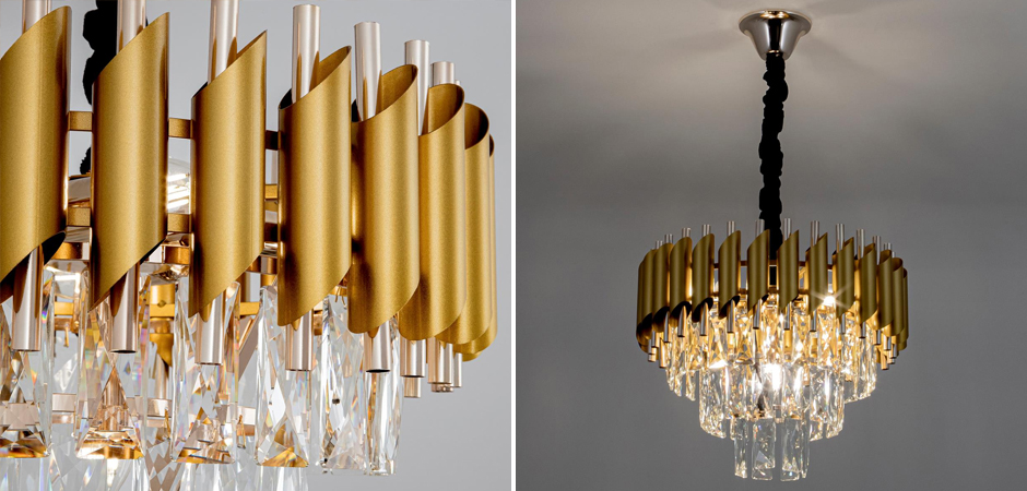 Многоярусная люстра Empire Crystal Gold&Silver Многоярусная люстра Empire Crystal Gold&Silver - Loft-Concept в Липецке