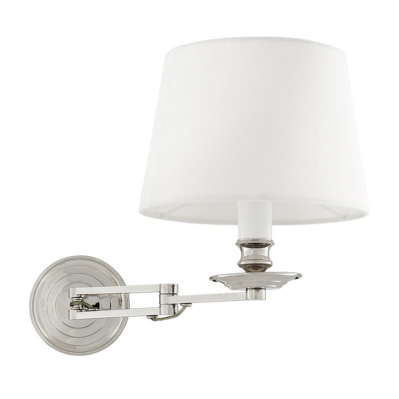 Бра Wall Lamp Eclips Nickel Никель Белый Бра Wall Lamp Eclips Nickel Никель Белый в Липецке | Loft Concept