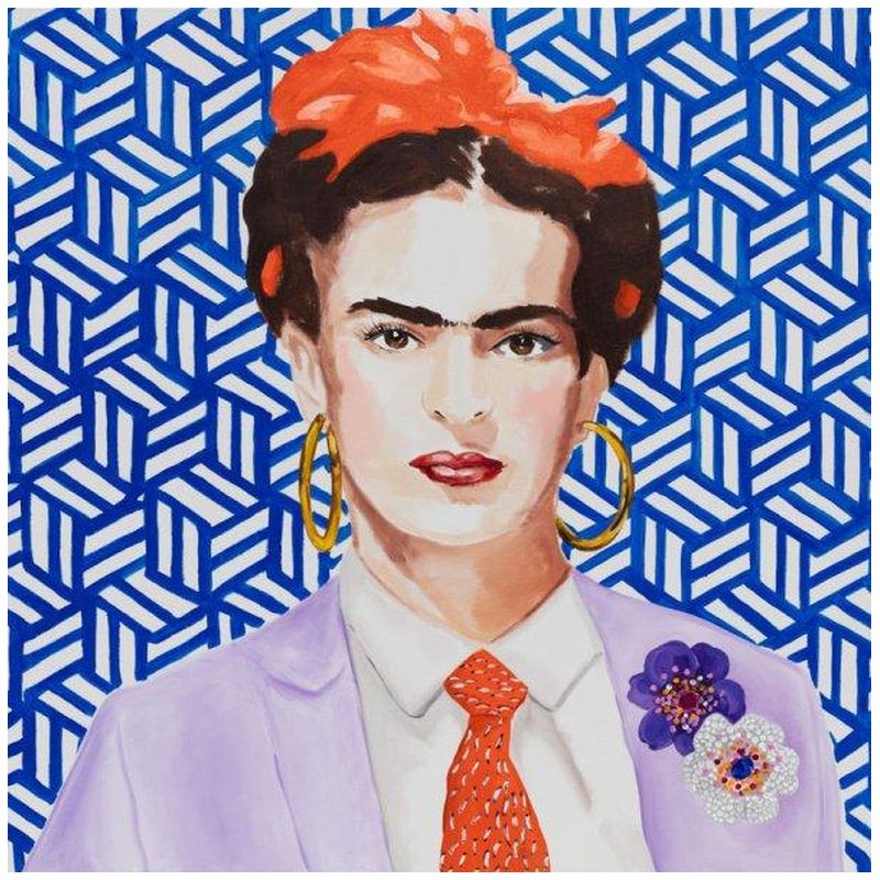 Картина Frida with Lavender Power Suit and Tie Мульти Картина Frida with Lavender Power Suit and Tie Мульти в Липецке | Loft Concept