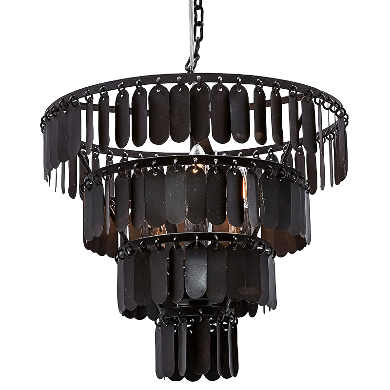 Люстра Manga Black Chandelier Черный Люстра Manga Black Chandelier Черный в Липецке | Loft Concept
