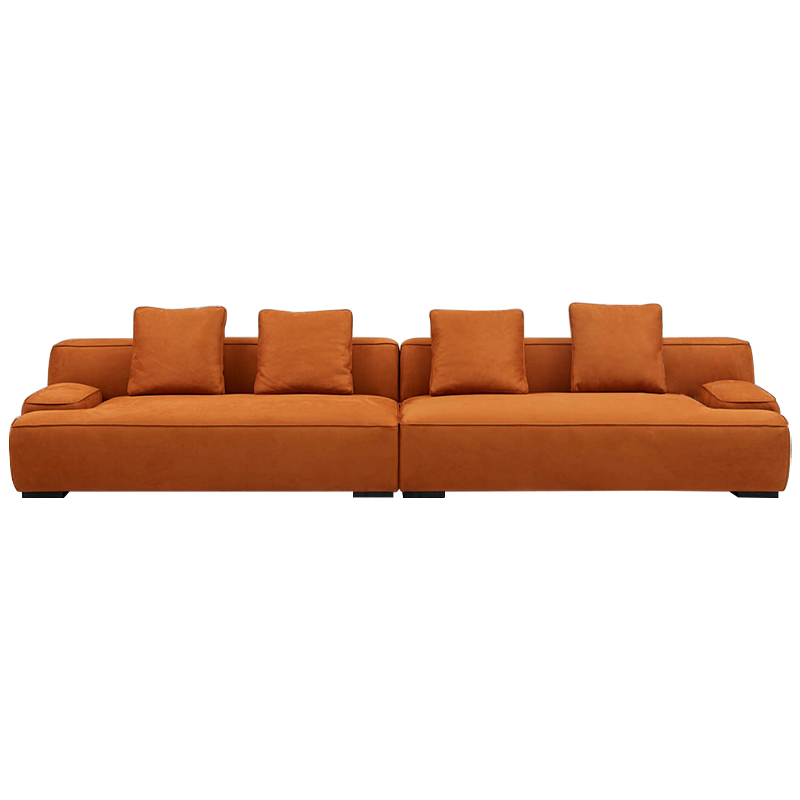 Диван Colby Orange Sofa Оранжевый Диван Colby Orange Sofa Оранжевый в Липецке | Loft Concept