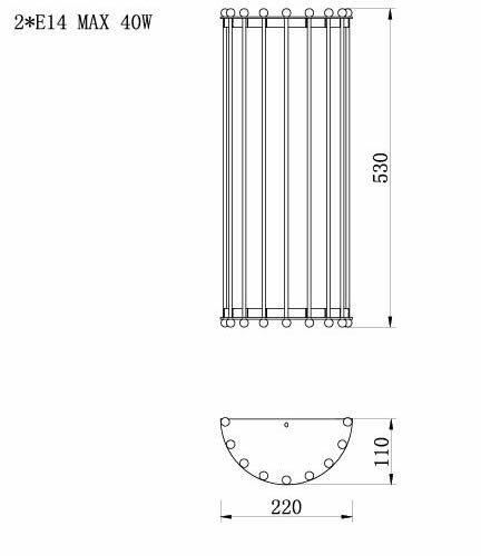 Бра Lantern Tiziano Chromium Sconces Бра Lantern Tiziano Chromium Sconces в Липецке