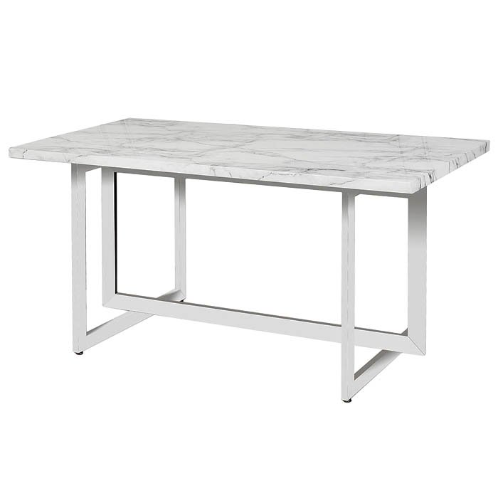 Стол Intersections White Хром Белый Стол Intersections White Хром Белый в Липецке | Loft Concept