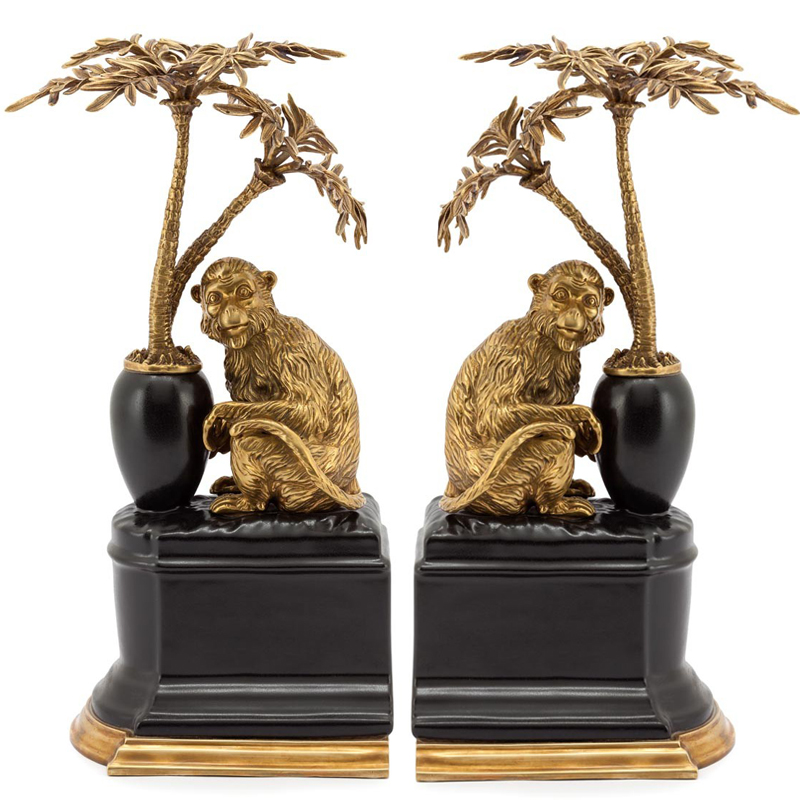 Держатель для книг BOOKEND MONKEY ATLANTIDE Бронза Черный Держатель для книг BOOKEND MONKEY ATLANTIDE Бронза Черный в Липецке | Loft Concept