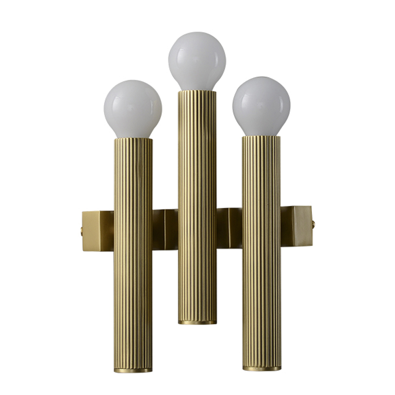 Бра Corrugated Brass Wall Lamp Латунь Бра Corrugated Brass Wall Lamp Латунь в Липецке | Loft Concept