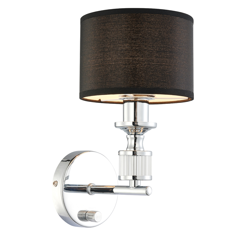 Бра Isidora Sconce Хром Серый Прозрачный Бра Isidora Sconce Хром Серый Прозрачный в Липецке | Loft Concept