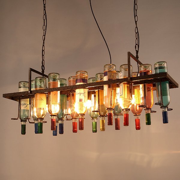 Люстра Bottle Bar Rectangle 120 Коричневый Люстра Bottle Bar Rectangle 120 Коричневый в Липецке | Loft Concept