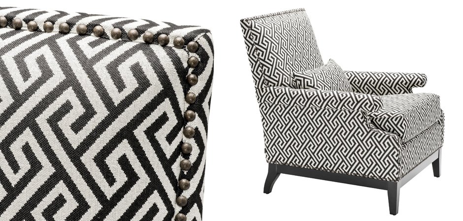 Кресло Eichholtz Chair Goldoni Black - фото №1