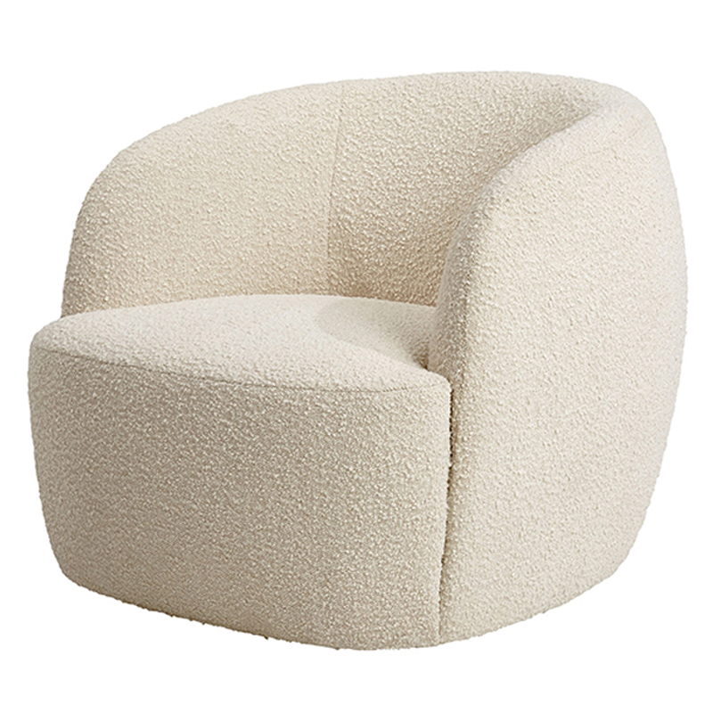 Кресло Boucle Armchair Pacific Белый Кресло Boucle Armchair Pacific Белый в Липецке | Loft Concept