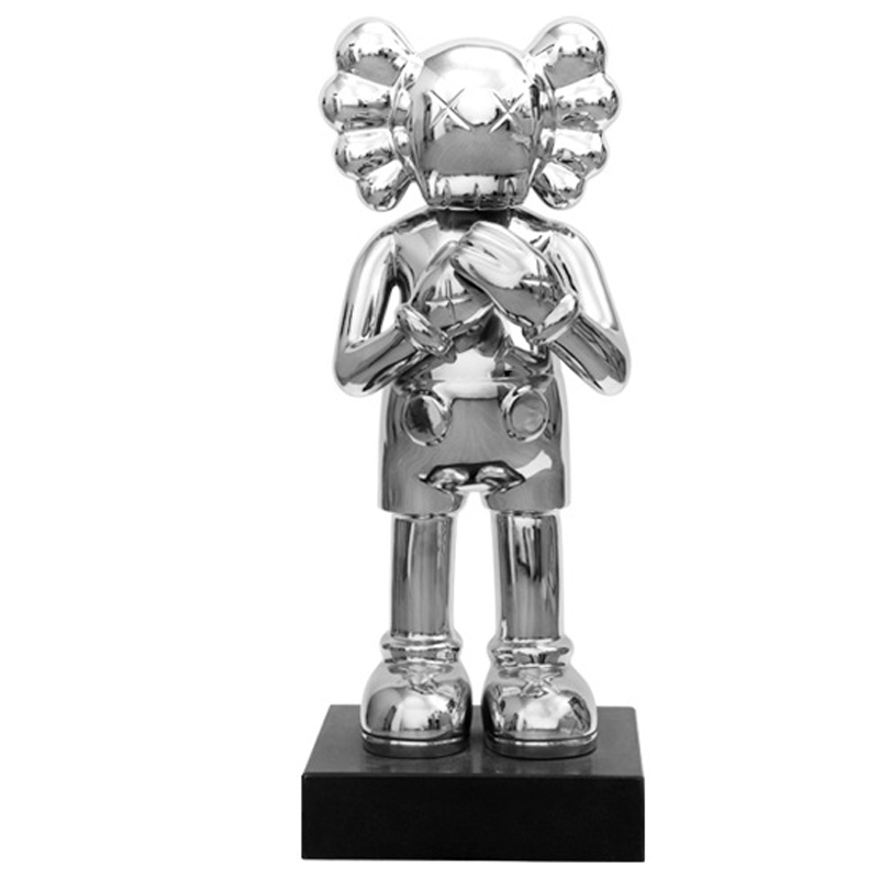 Статуэтка KAWS Silver on stand Серебряный Статуэтка KAWS Silver on stand Серебряный в Липецке | Loft Concept