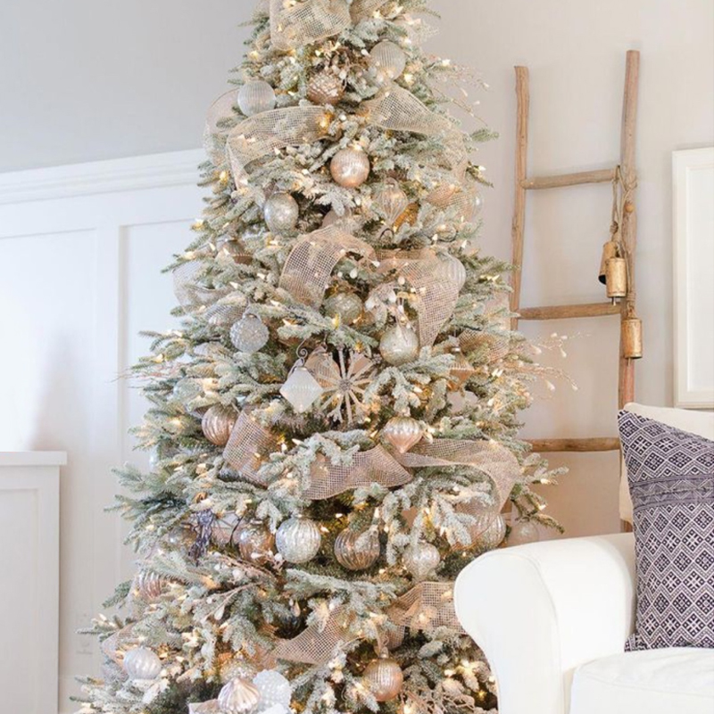 Дизайнерская Ель с Нежно-Розовым Декором Премиум Christmas Tree Pink and Silver Розовый пастельный Серебряный Дизайнерская Ель с Нежно-Розовым Декором Премиум Christmas Tree Pink and Silver Розовый пастельный Серебряный в Липецке | Loft Concept