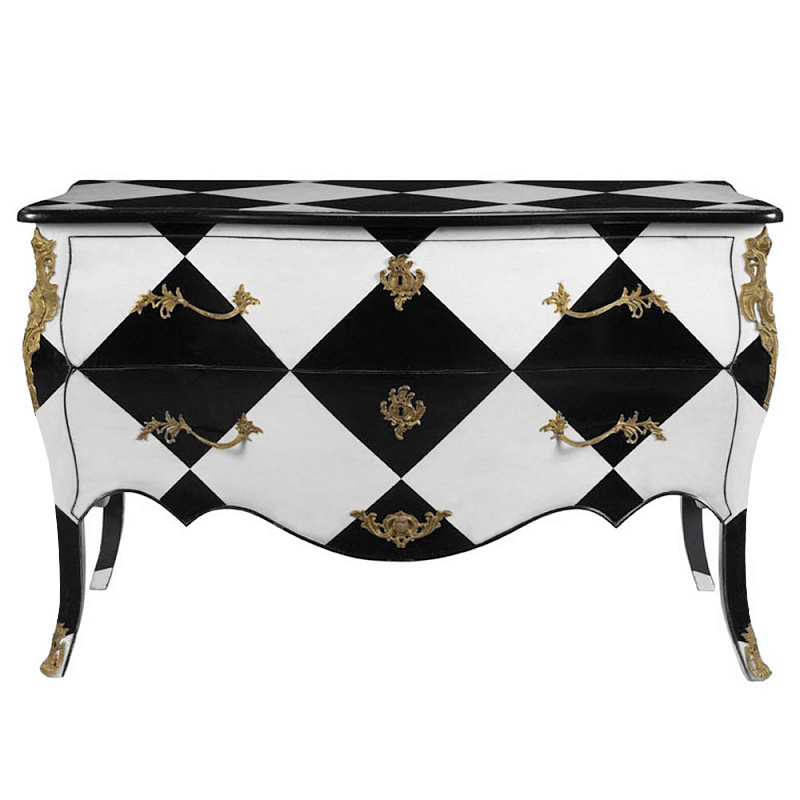 Комод ROMILLE COMMODE CHEST Бронза Черно-белый Комод ROMILLE COMMODE CHEST Бронза Черно-белый в Липецке | Loft Concept