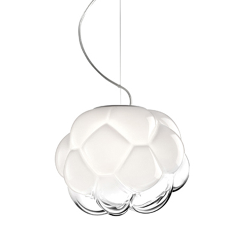 Подвесной светильник Fabbian Cloudy Hanging Lamp Белый Прозрачное Стекло Подвесной светильник Fabbian Cloudy Hanging Lamp Белый Прозрачное Стекло в Липецке | Loft Concept