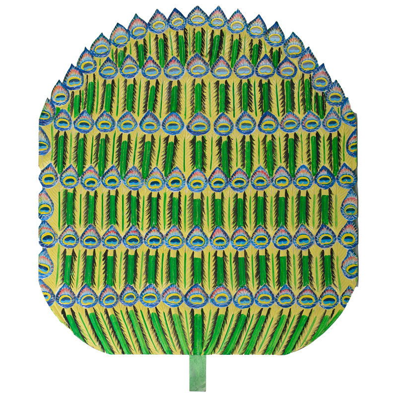 Панно Wooden Peacock Feathers Зеленый Желтый Синий Мульти Панно Wooden Peacock Feathers Зеленый Желтый Синий Мульти в Липецке | Loft Concept