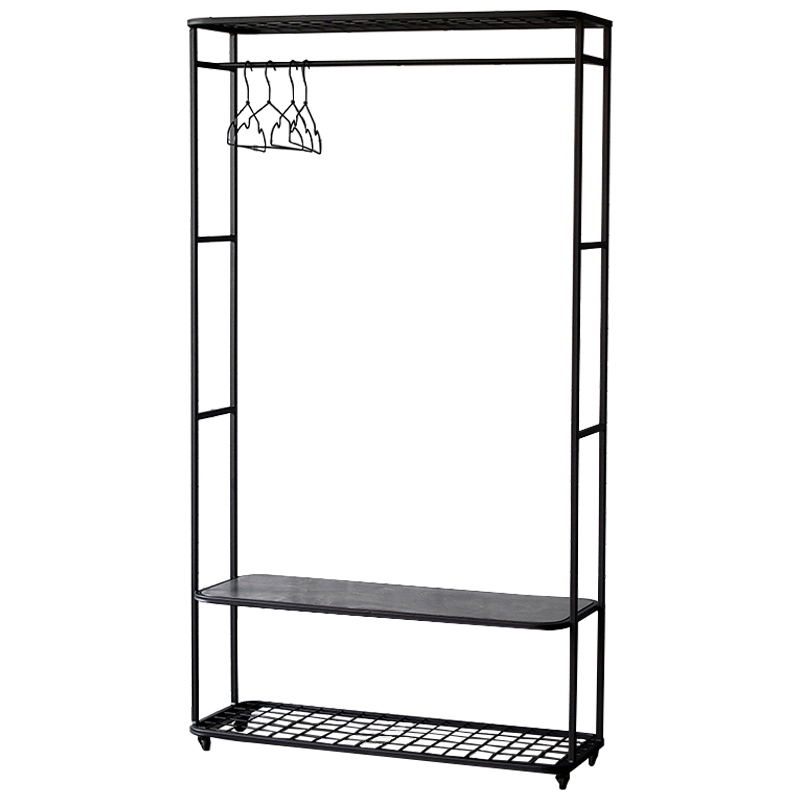 Рейл Braydon Industrial Metal Rust Clothes Rail Черный Дерево Серый Рейл Braydon Industrial Metal Rust Clothes Rail Черный Дерево Серый в Липецке | Loft Concept