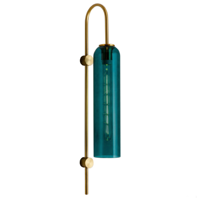 Бра ARTICOLO float Wall Sconce Drunken Emerald Золотой Бирюзовый Бра ARTICOLO float Wall Sconce Drunken Emerald Золотой Бирюзовый в Липецке | Loft Concept