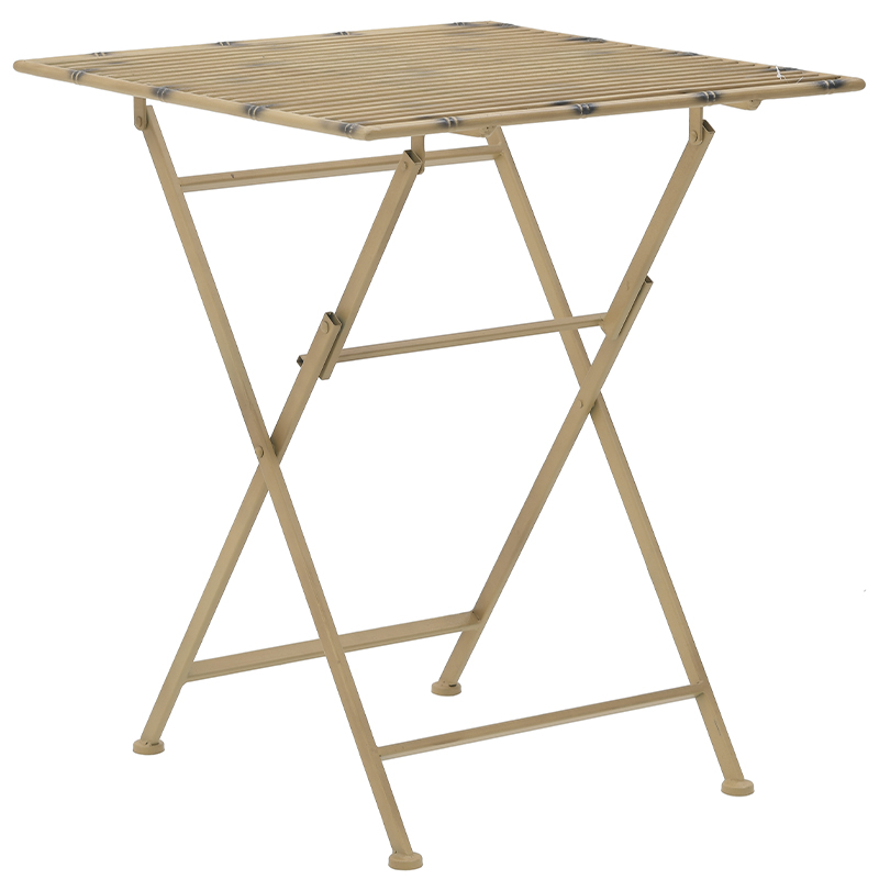 Приставной металлический складной стол Azra Metal Side Table Золотой Приставной металлический складной стол Azra Metal Side Table Золотой в Липецке | Loft Concept