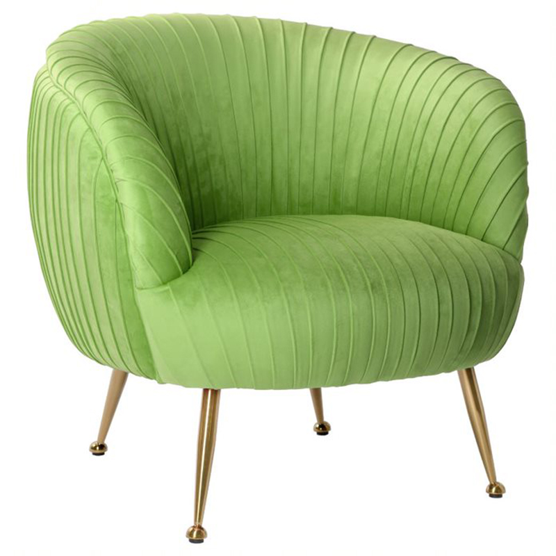 Кресло SOUFFLE CHAIR green матовое золото Зеленый в Липецке | Loft Concept 