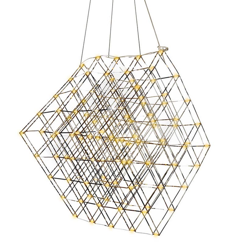 Люстра Moooi Tesseract Yellow lamp M Хром Люстра Moooi Tesseract Yellow lamp M Хром в Липецке | Loft Concept