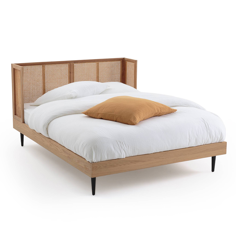Кровать Nora Wicker Bed Светлый дуб Кровать Nora Wicker Bed Светлый дуб в Липецке | Loft Concept