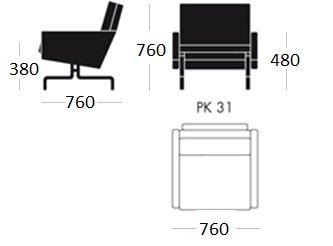 Кресло PK31 1 seat Кресло PK31 1 seat в Липецке