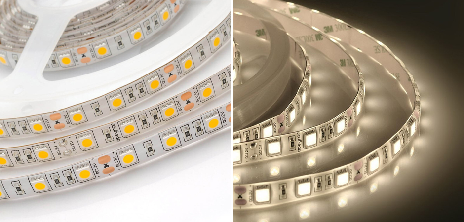 Светодиодная влагозащищенная лента 14,4W/m 60Led/m 5050SMD теплый белый Светодиодная влагозащищенная лента 14,4W/m 60Led/m 5050SMD теплый белый - Loft-Concept в Липецке