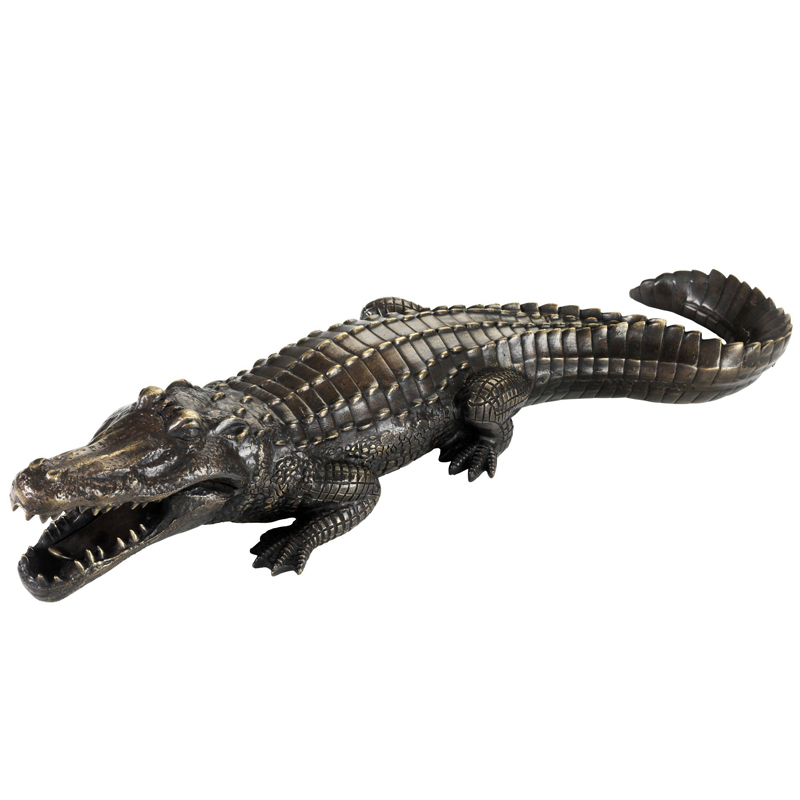 Статуэтка Eichholtz Crocodile Винтажная латунь Статуэтка Eichholtz Crocodile Винтажная латунь в Липецке | Loft Concept