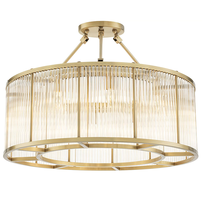 Потолочный светильник Eichholtz Ceiling Lamp Bernardi L Латунь Прозрачное Стекло Потолочный светильник Eichholtz Ceiling Lamp Bernardi L Латунь Прозрачное Стекло в Липецке | Loft Concept