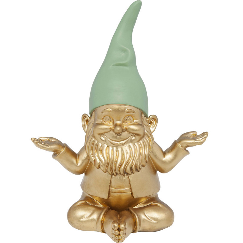 Статуэтка Golden Meditating Gnome Золотой Статуэтка Golden Meditating Gnome Золотой в Липецке | Loft Concept
