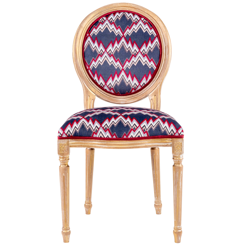 Стул Ikat Pattern с золотой патиной Золотой Мульти Стул Ikat Pattern с золотой патиной Золотой Мульти в Липецке | Loft Concept