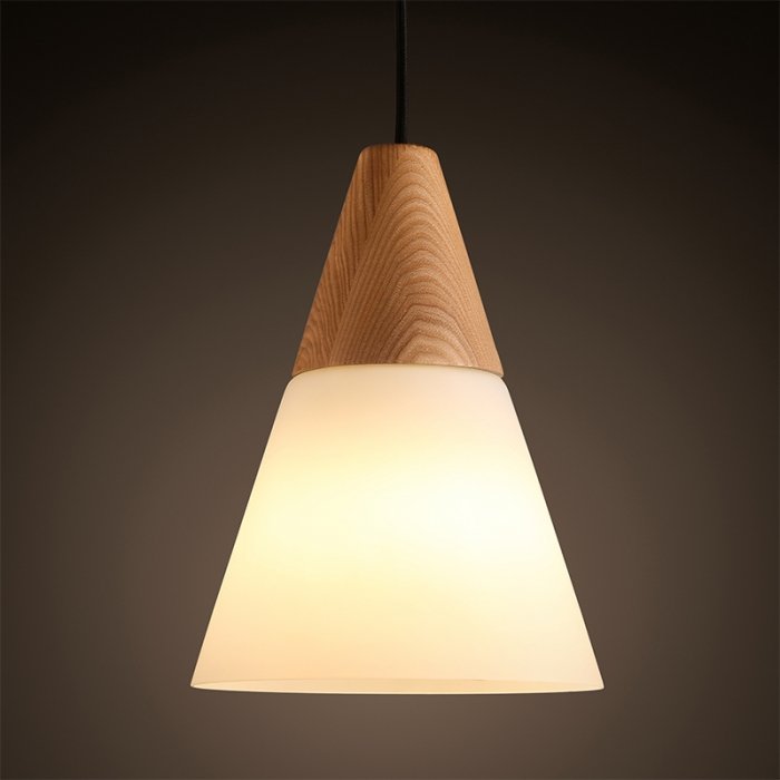 Подвесной светильник Opaque Light Middle Белый дуб Белый Подвесной светильник Opaque Light Middle Белый дуб Белый в Липецке | Loft Concept