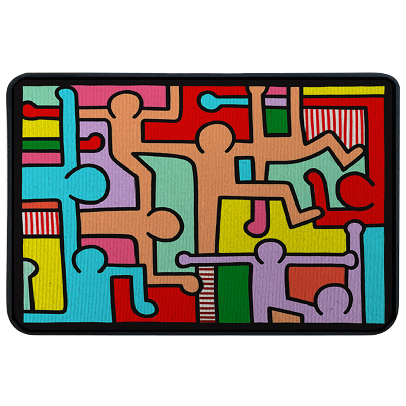 Ковер для прихожей и ванной Keith Haring Rug Мульти Ковер для прихожей и ванной Keith Haring Rug Мульти в Липецке | Loft Concept