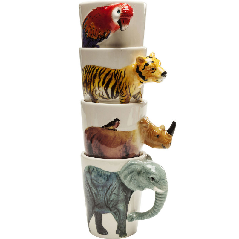Кружка Tropical Animals mug Мульти Кружка Tropical Animals mug Мульти в Липецке | Loft Concept