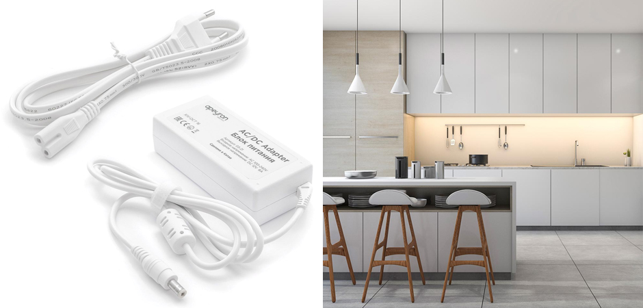 Комплект светодиодной ленты 14,4W/m 60LED/m 5050SMD теплый белый Комплект светодиодной ленты 14,4W/m 60LED/m 5050SMD теплый белый - Loft-Concept в Липецке