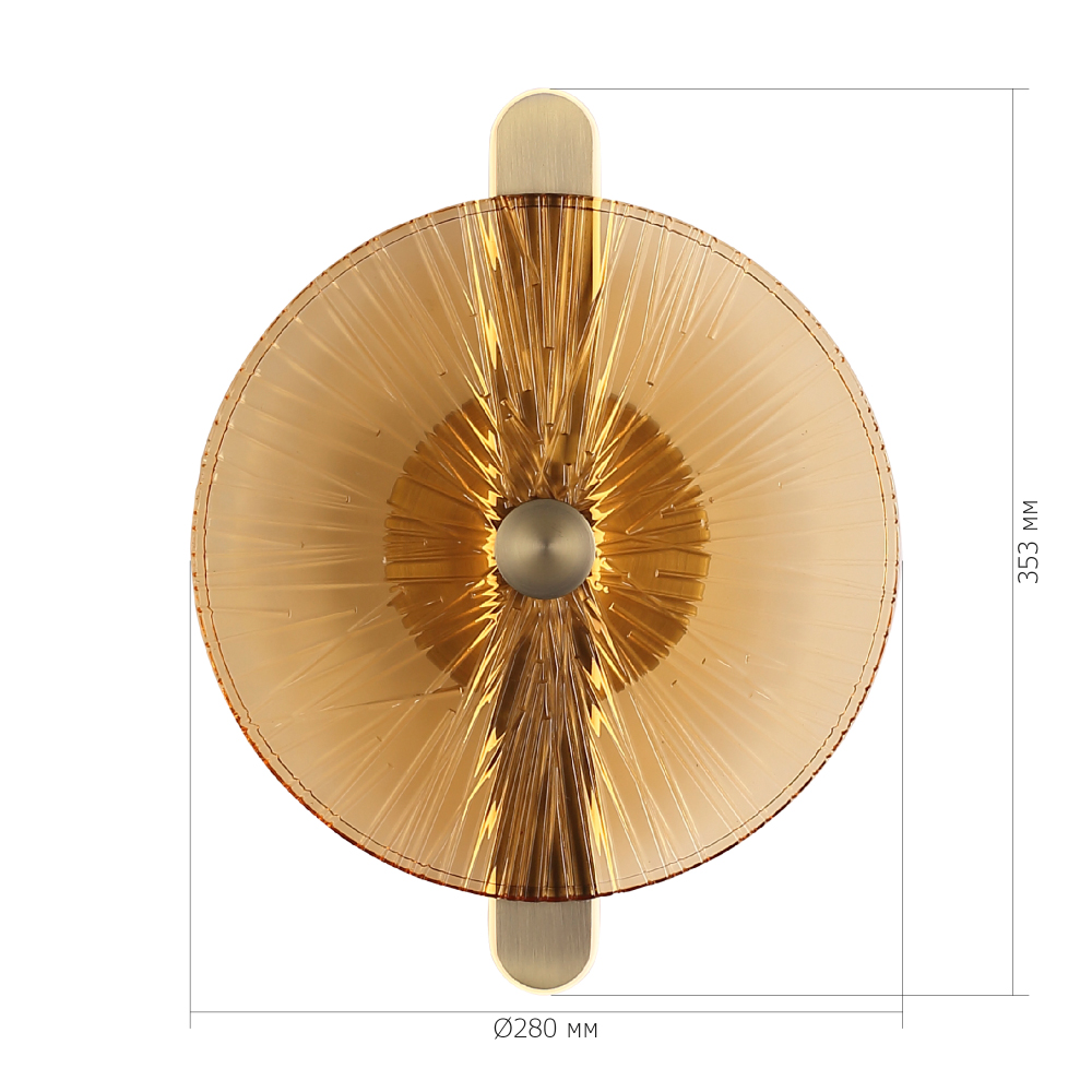 Бра с круглым стеклянным плафоном Gingham в Липецке